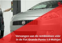 Vervanging van de remblokken vóór in de FIAT Grande Punto 1.9 MultiJet 120 2006