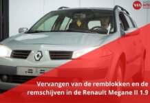 Hoe vervangt u remblokken en remschijven in de Renault Mégane II 1.9 dCi?