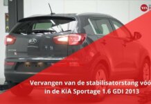 Hoe kunt u de voorste stabilisatorstang in de KIA SPORTAGE 1.6 GDI 2013 vervangen?