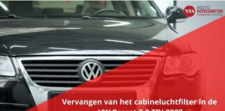 Hoe vervangt u het cabineluchtfilter in de VW Passat 2.0 TDI 2007?