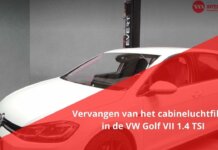Vervangen van het cabineluchtfilter in de VW Golf VII 1.4 TSI